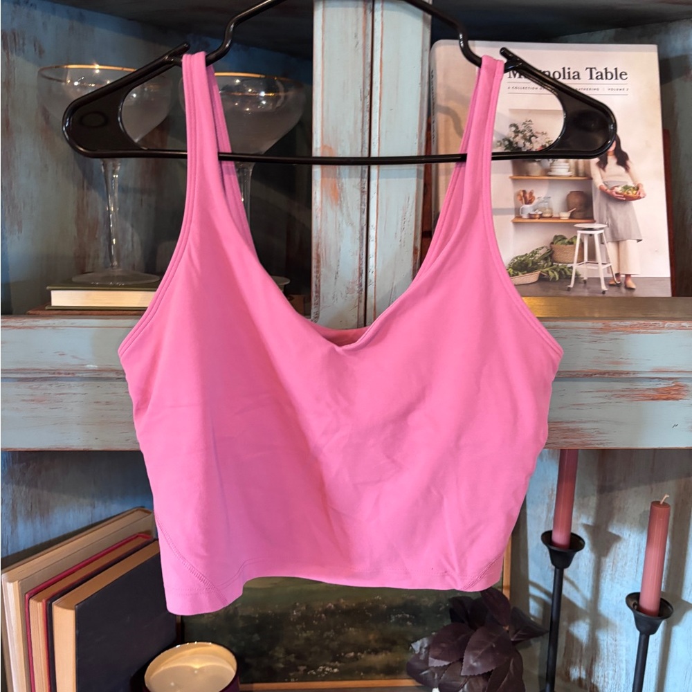 Lulu crop tank size 10 pink - Picture 2 of 7